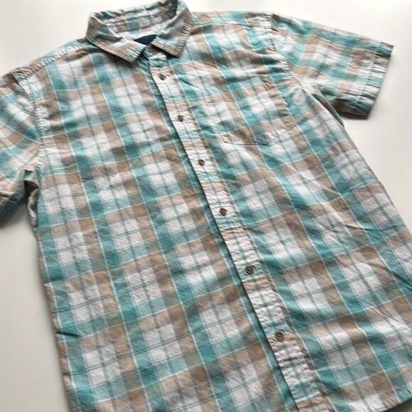 prAna Organic Cotton/Poly Camp Shirt Mens M - Picture 2 of 9